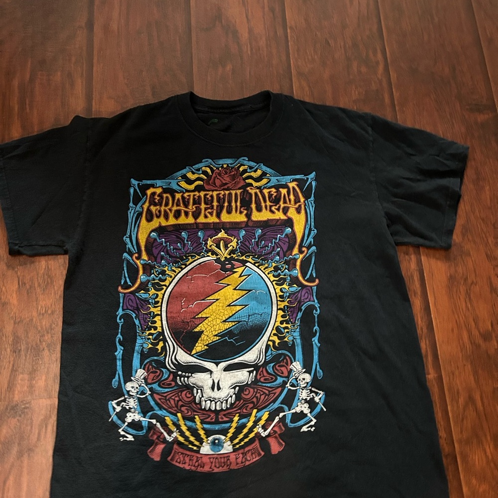 Vintage Grateful Dead Liquid Blue Black Graphic Tee